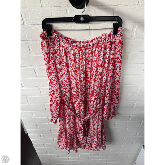 Dress Casual Short By Inc In Red & White, Size: M