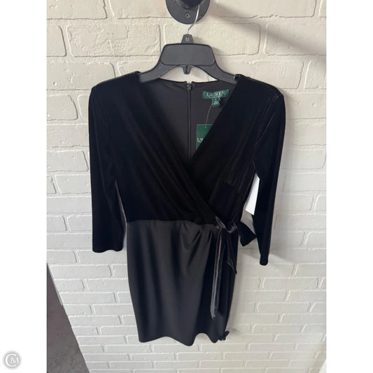 Dress Party Midi By Lauren By Ralph Lauren In Black, Size: Xs