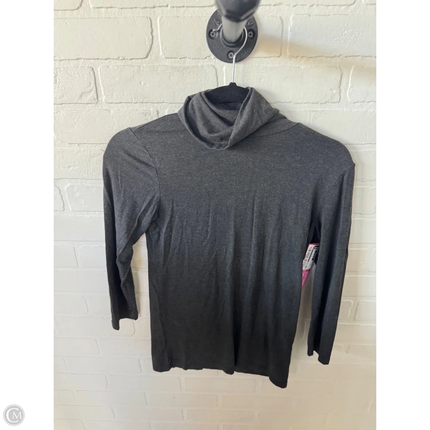 Top 3/4 Sleeve Basic By L Agence In Grey, Size: Xs