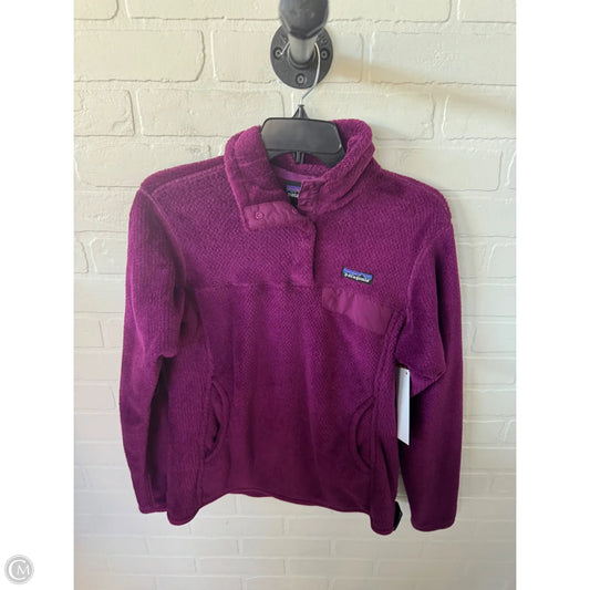 Jacket Fleece By Patagonia In Purple, Size: M