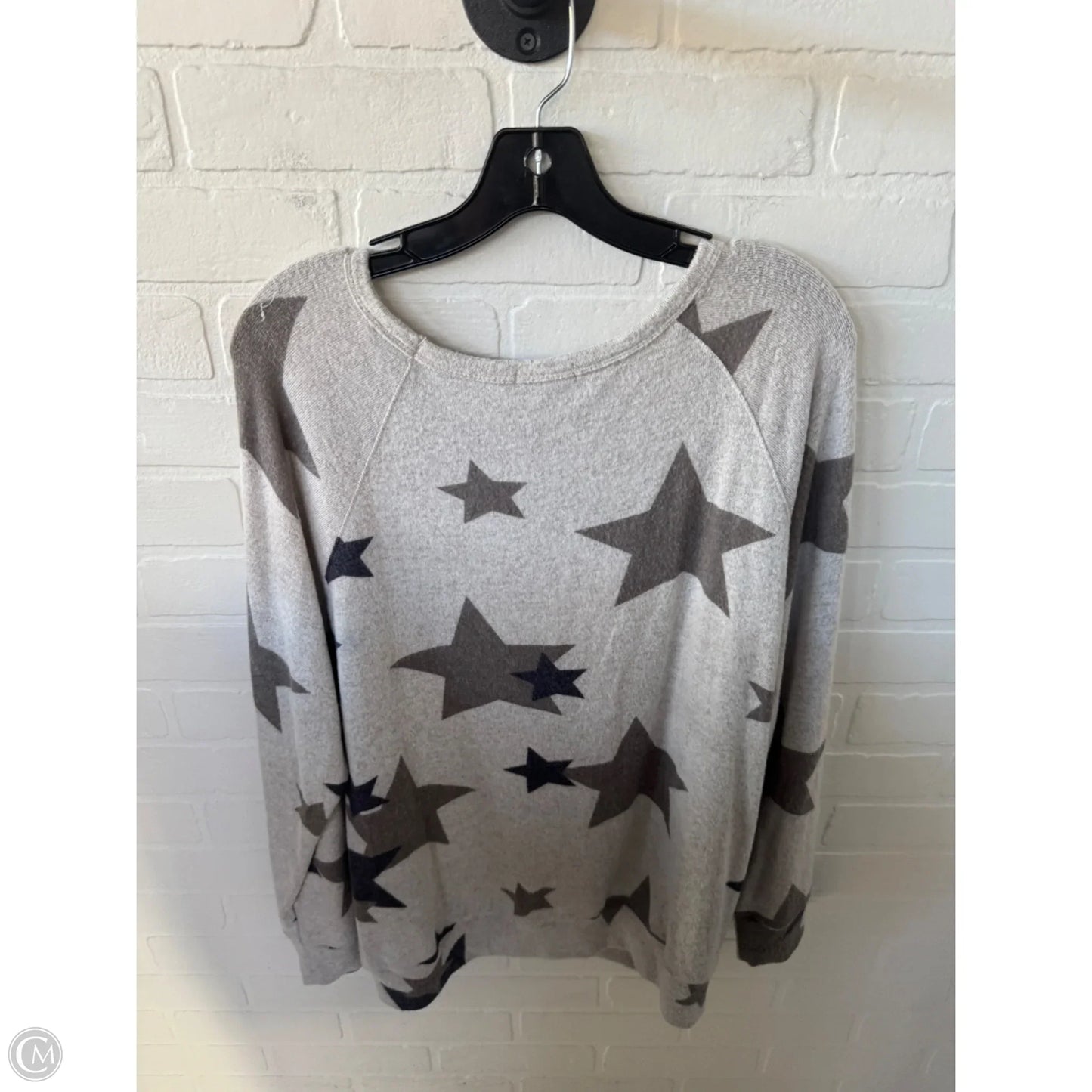 Top Long Sleeve By Buffalo David Bitton In Grey, Size: L