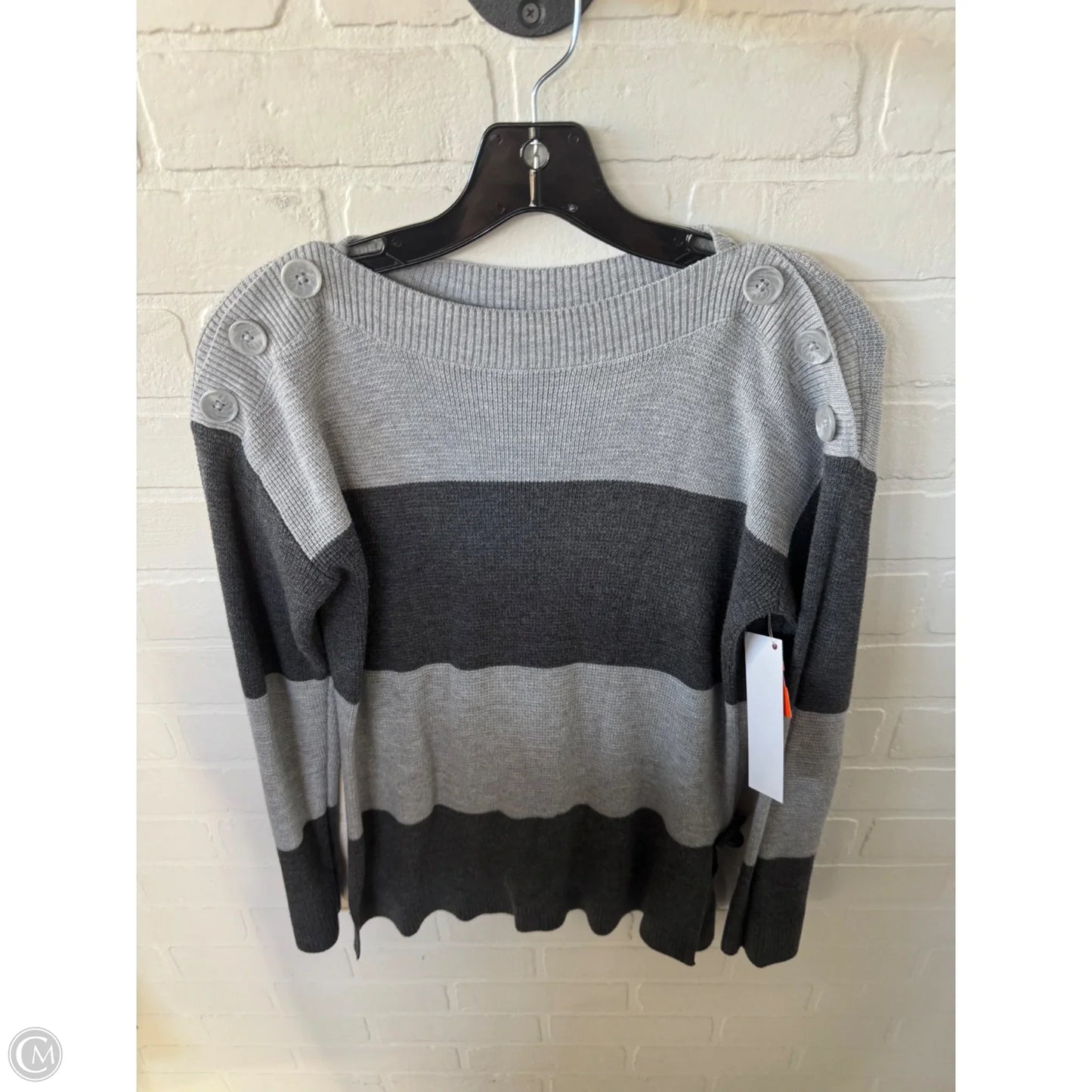 Sweater By Vince Camuto In Grey, Size: Xxs