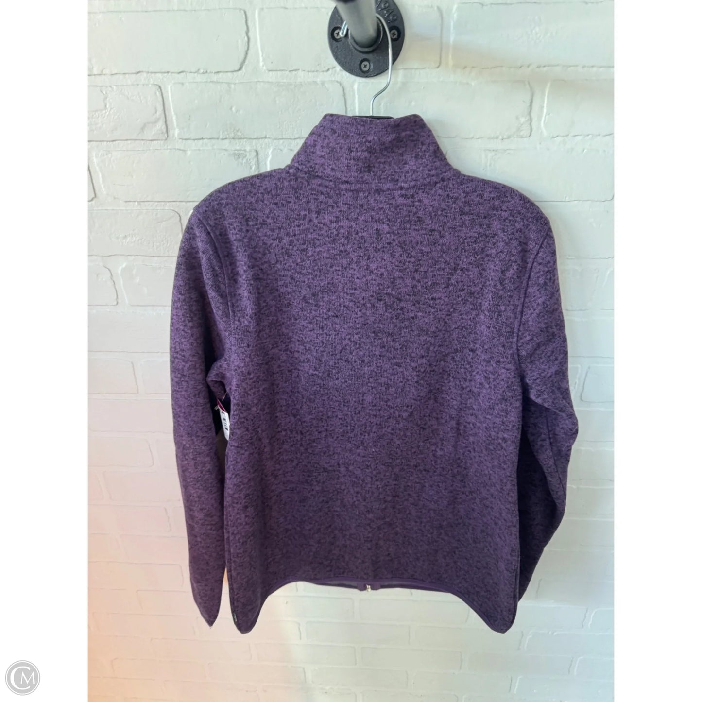 Jacket Fleece By Eddie Bauer In Purple, Size: M