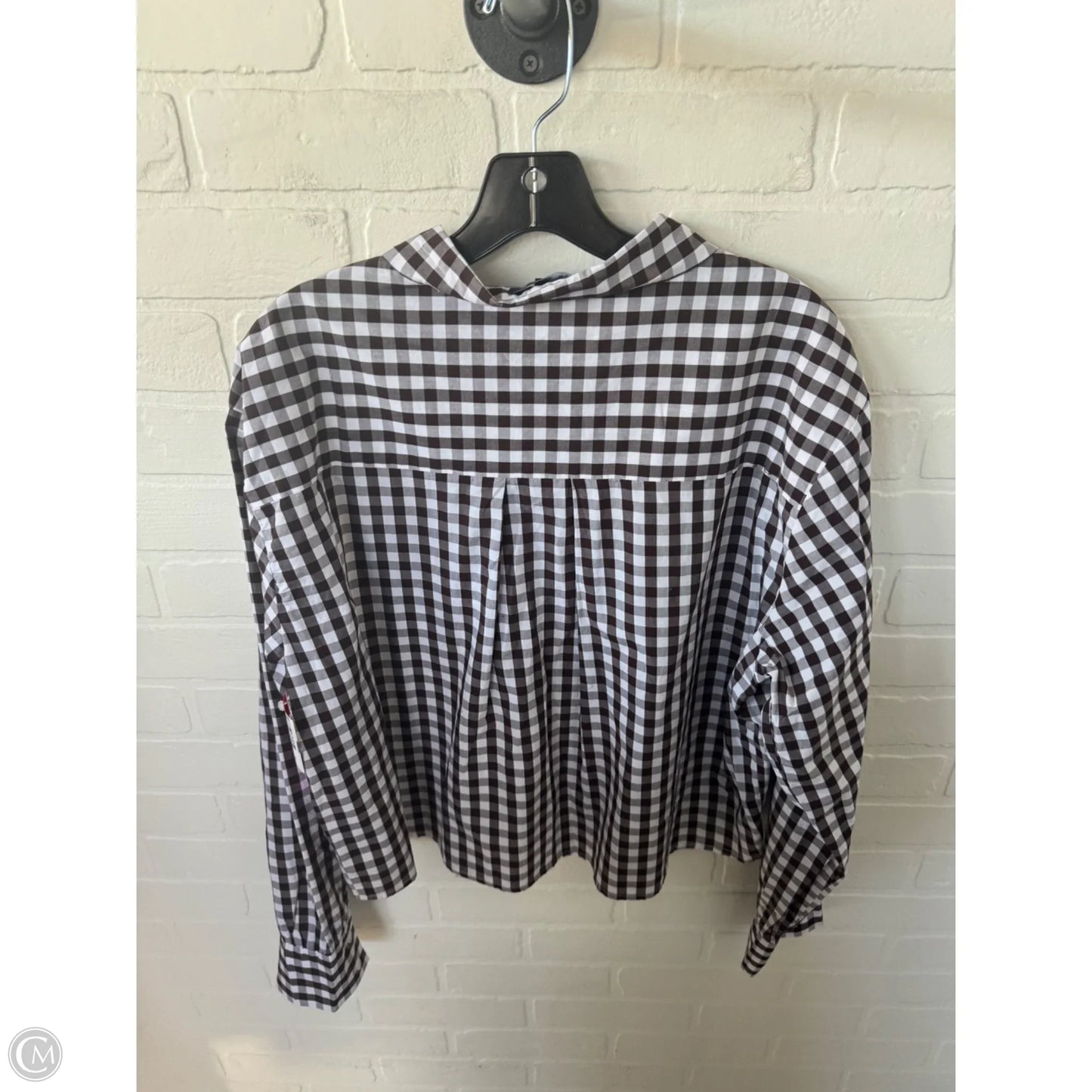 Top Long Sleeve By Velvet Heart In Brown & White, Size: Xl