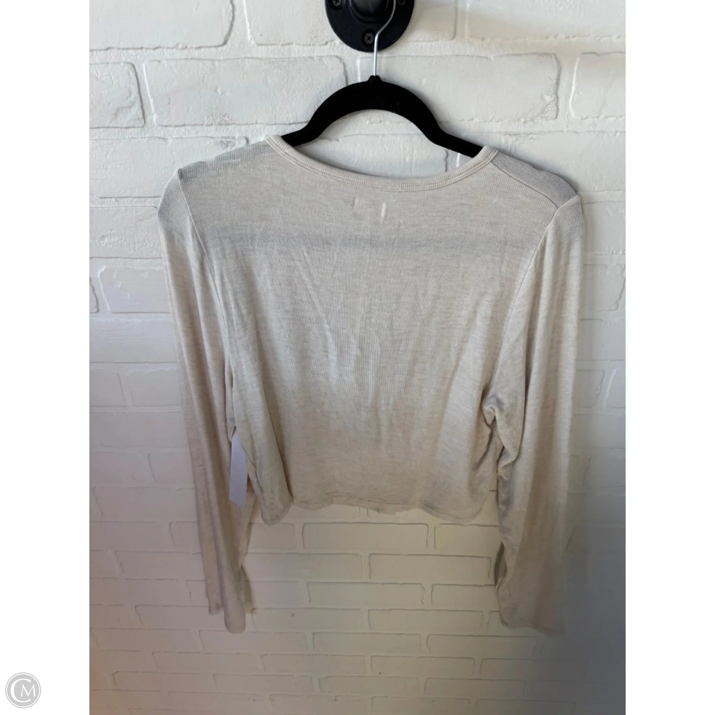 Top Long Sleeve By Aerie In Cream, Size: Xl