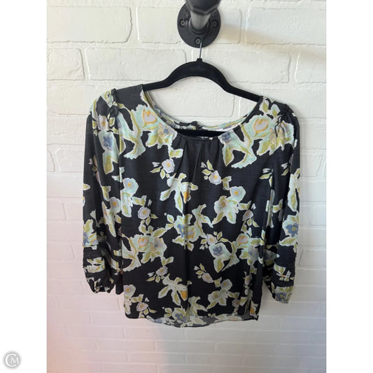 Top 3/4 Sleeve By Lc Lauren Conrad In Black & Green, Size: M