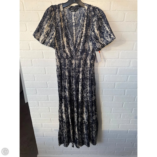 Dress Casual Maxi By Simply Vera In Blue & Cream, Size: S