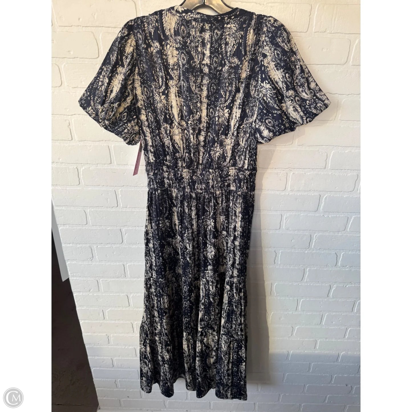 Dress Casual Maxi By Simply Vera In Blue & Cream, Size: S