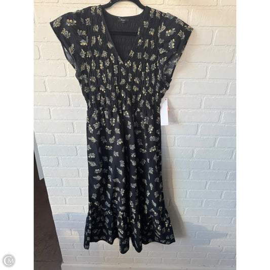 Dress Casual Midi By Rails In Black & Yellow, Size: M