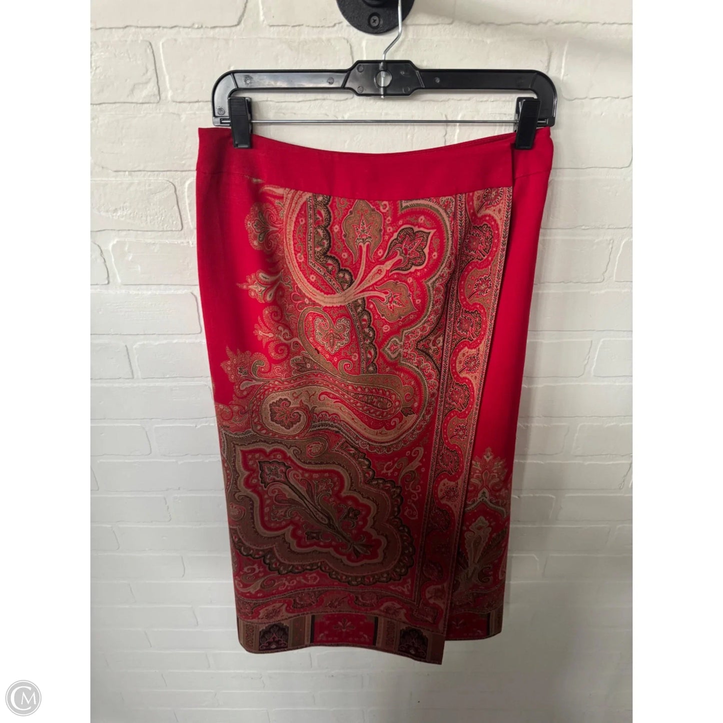 Skirt Midi By Talbots In Red, Size: 8