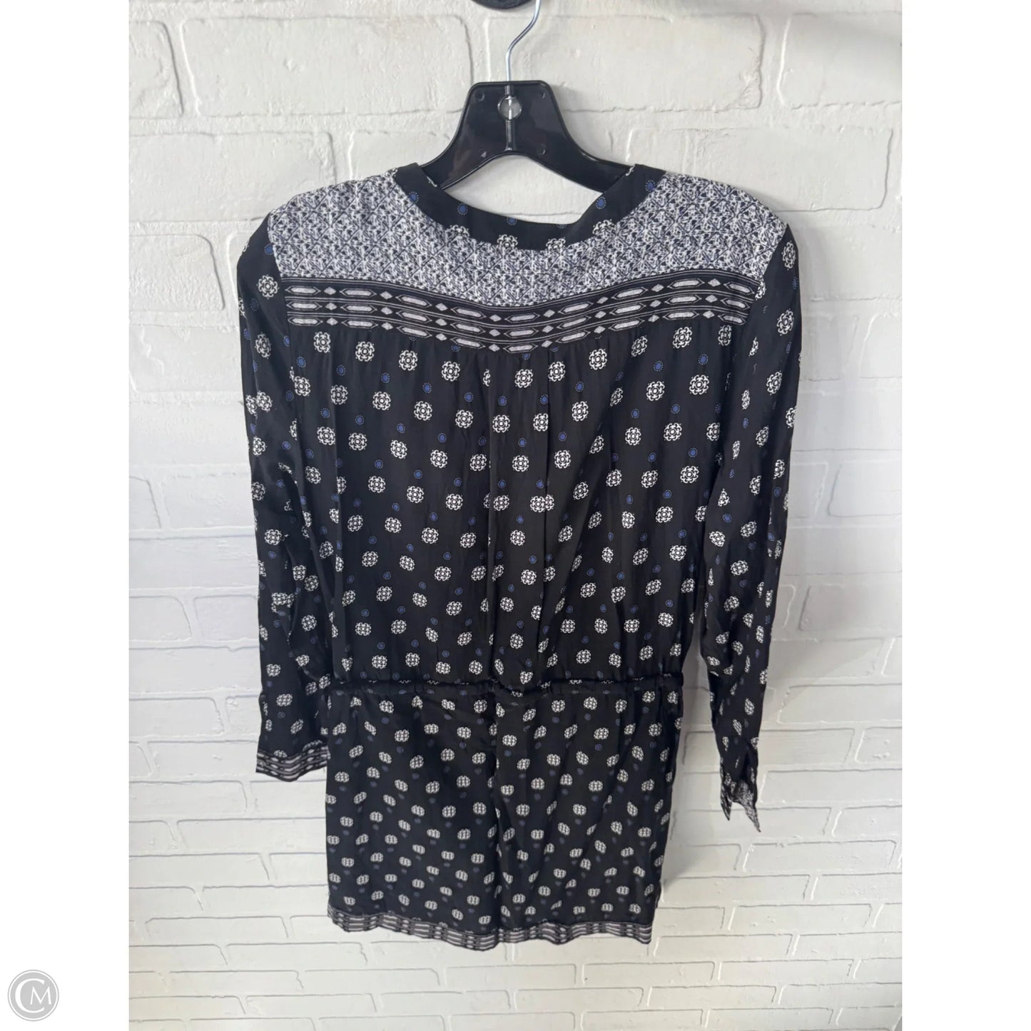 Dress Casual Short By Vince Camuto In Black & Blue, Size: M