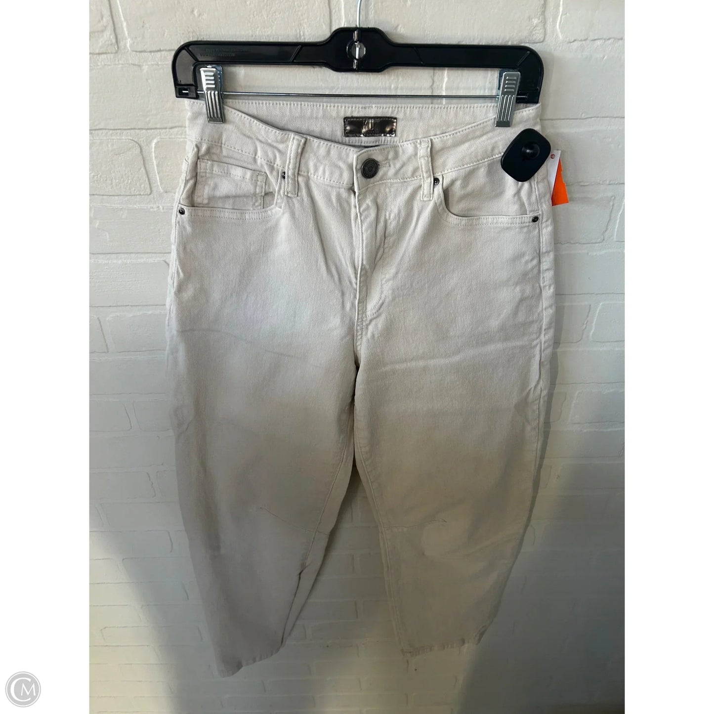 Jeans Straight By Kut In Cream Denim, Size: 0