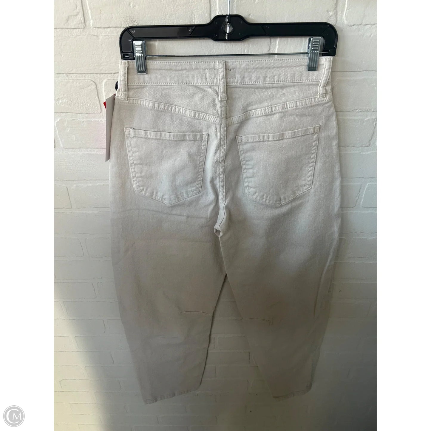Jeans Straight By Kut In Cream Denim, Size: 0
