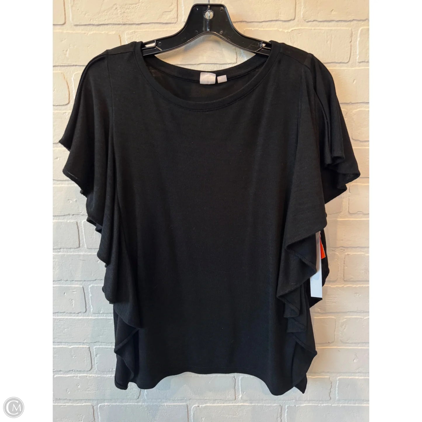 Top Short Sleeve By Gap In Black, Size: S
