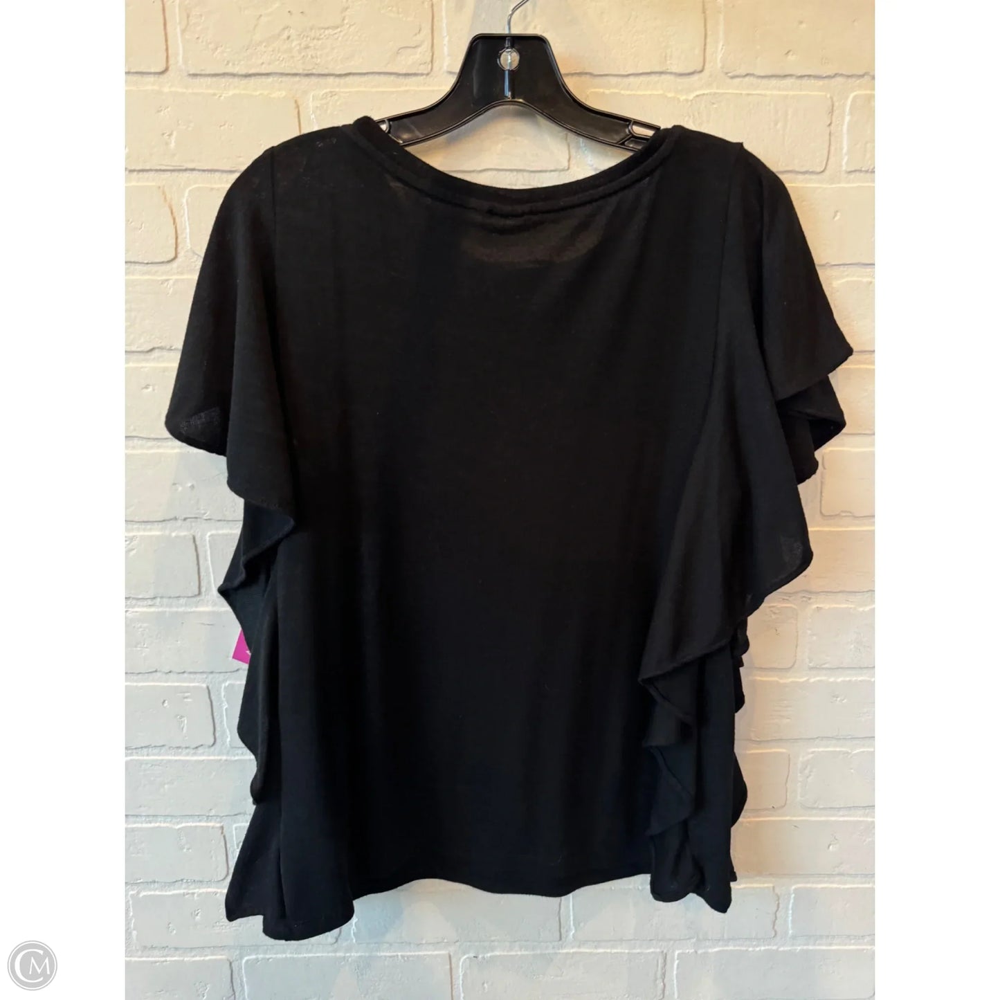 Top Short Sleeve By Gap In Black, Size: S