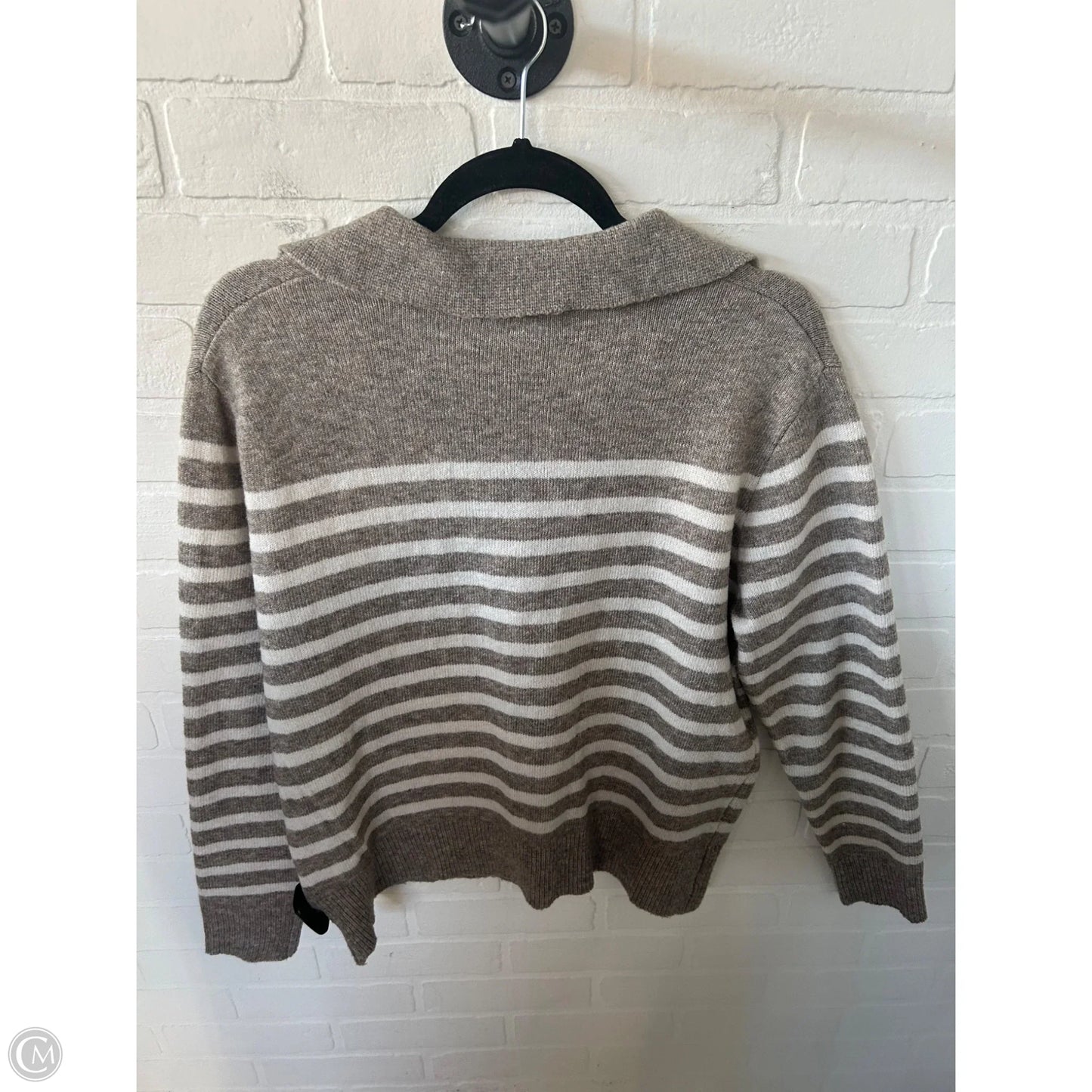 Sweater By Dress Forum In Brown & Cream, Size: S