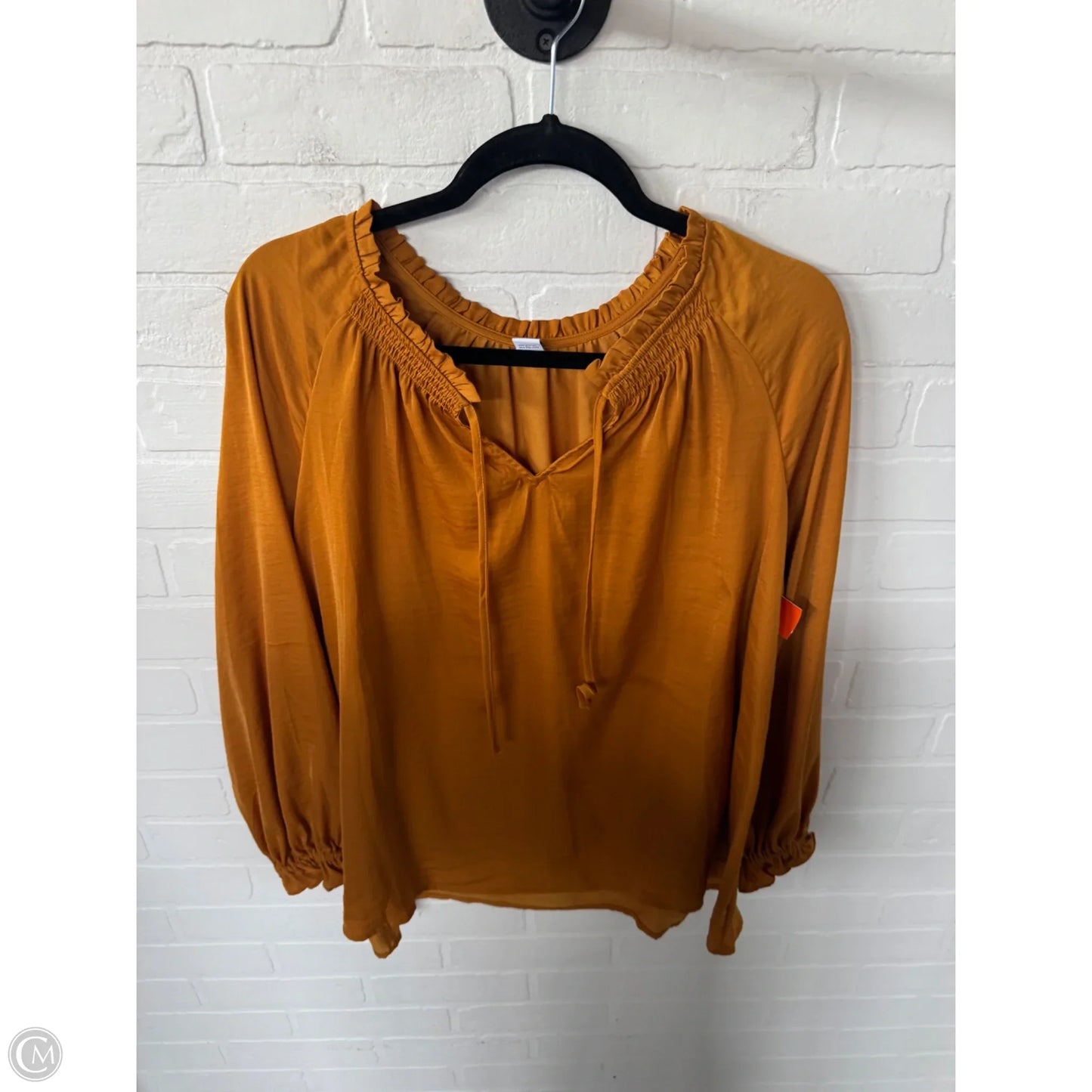 Top Long Sleeve By Old Navy In Yellow, Size: Xl