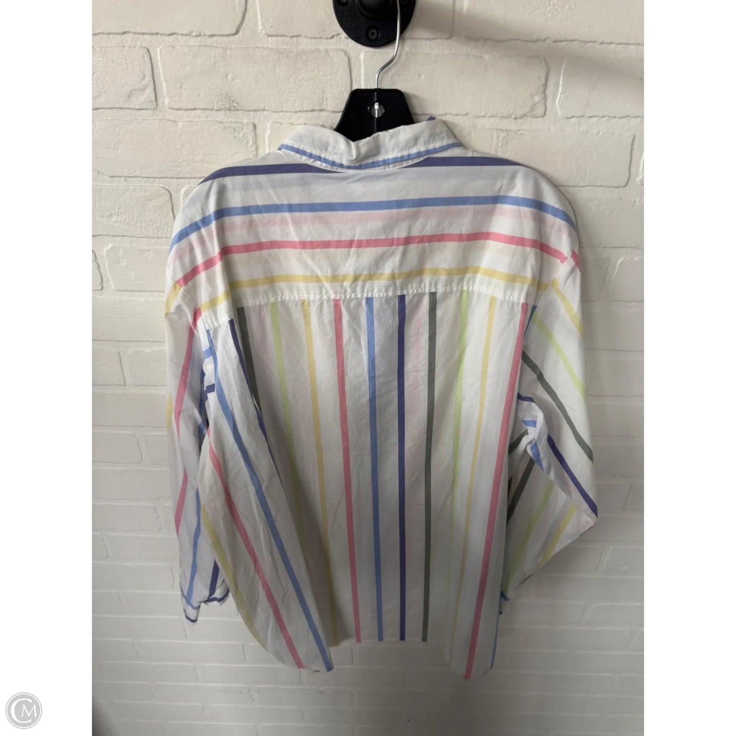 Top Long Sleeve By Gap In White, Size: Xl