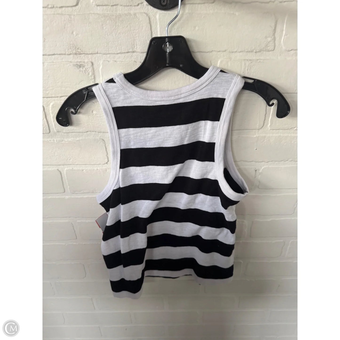 Tank Top By Marled In Black & White, Size: M