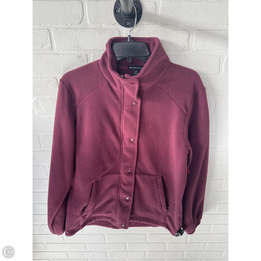 Jacket Fleece By Beyond Yoga In Maroon, Size: S