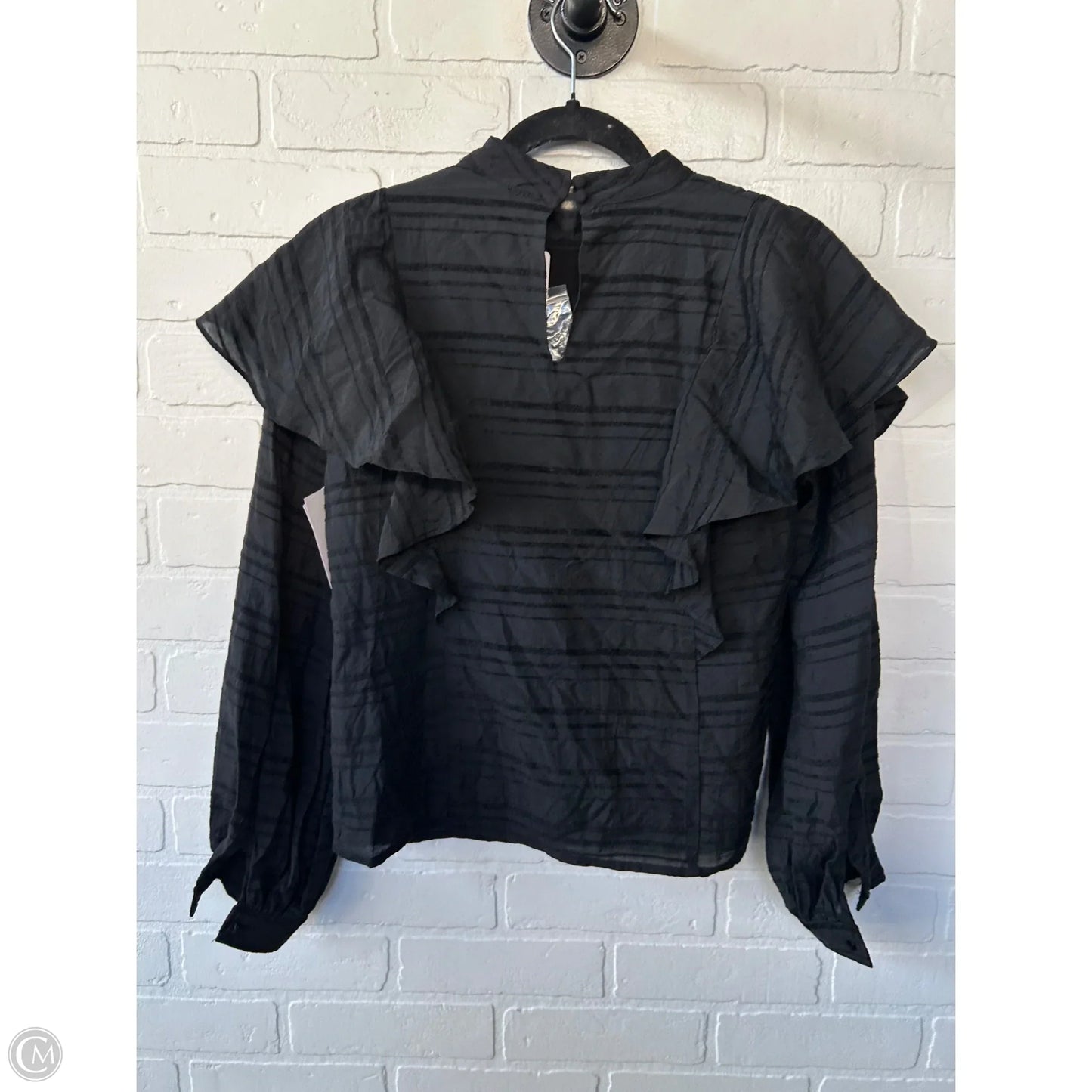 Top Long Sleeve By Allison Joy In Black, Size: Xs