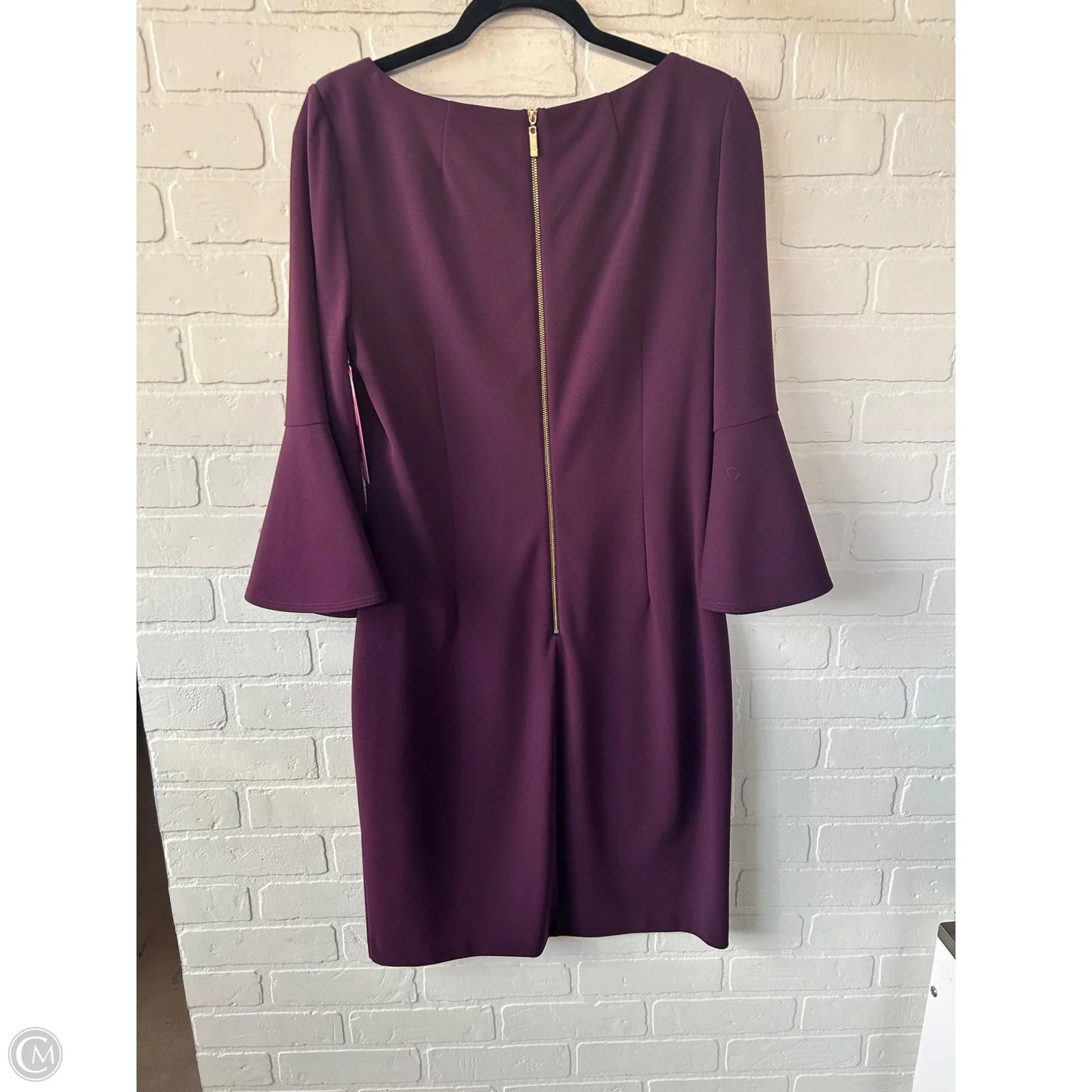 Dress Party Midi By Clothes Mentor In Purple, Size: L