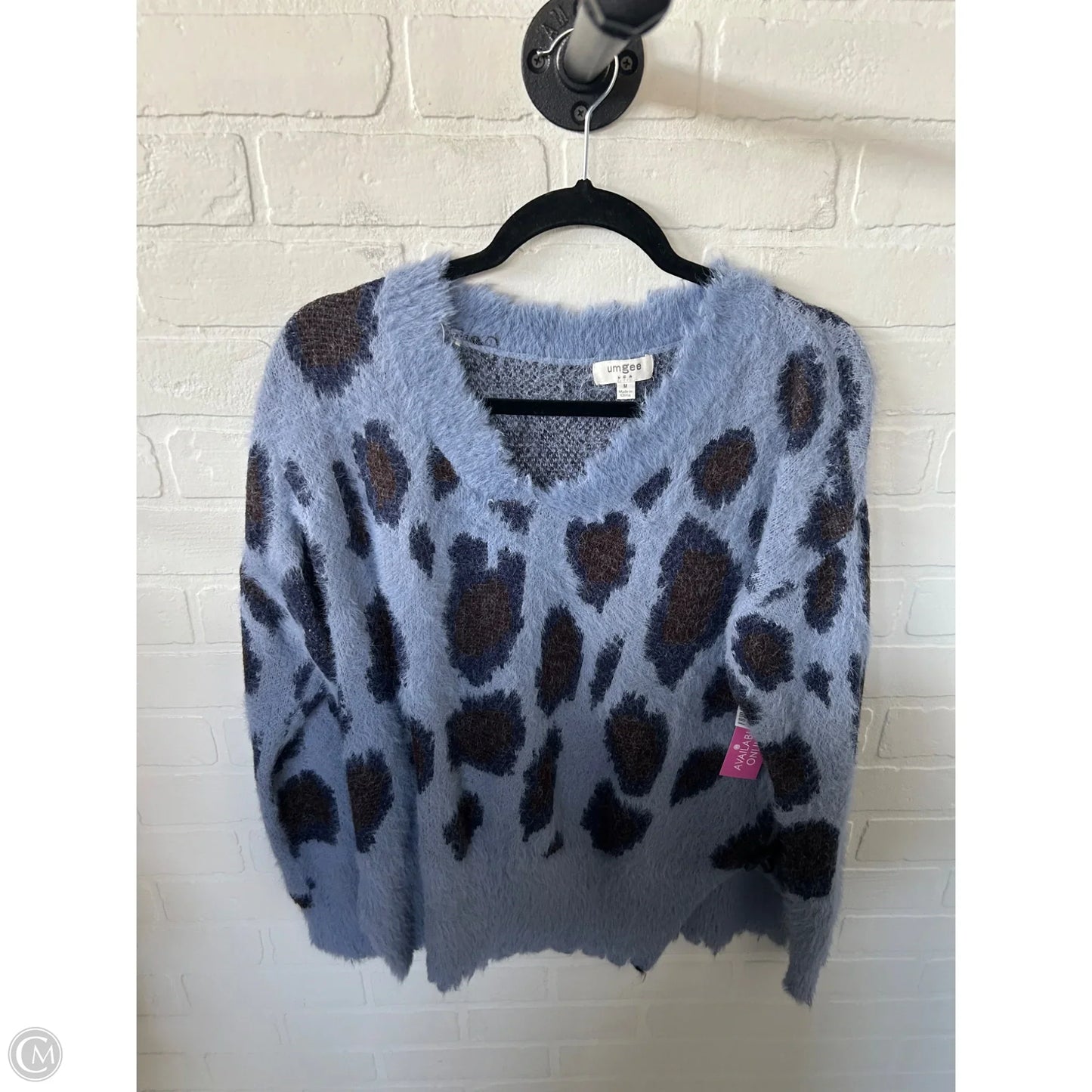 Sweater By Umgee In Blue & Brown, Size: M