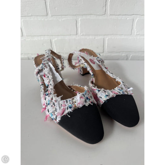 Shoes Heels Block By Clothes Mentor In Black & White, Size: 7.5