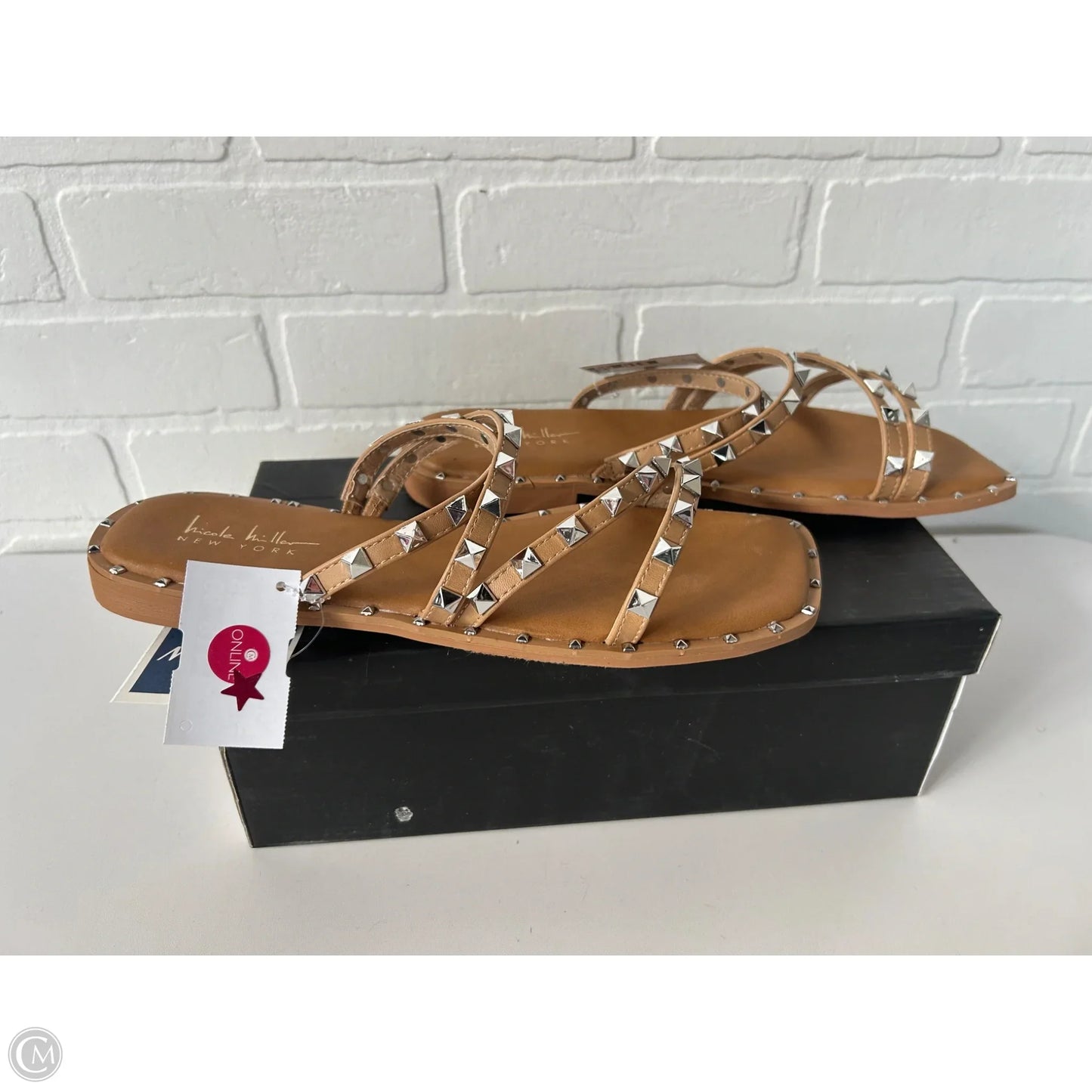 Sandals Flats By Nicole Miller In Tan, Size: 9.5