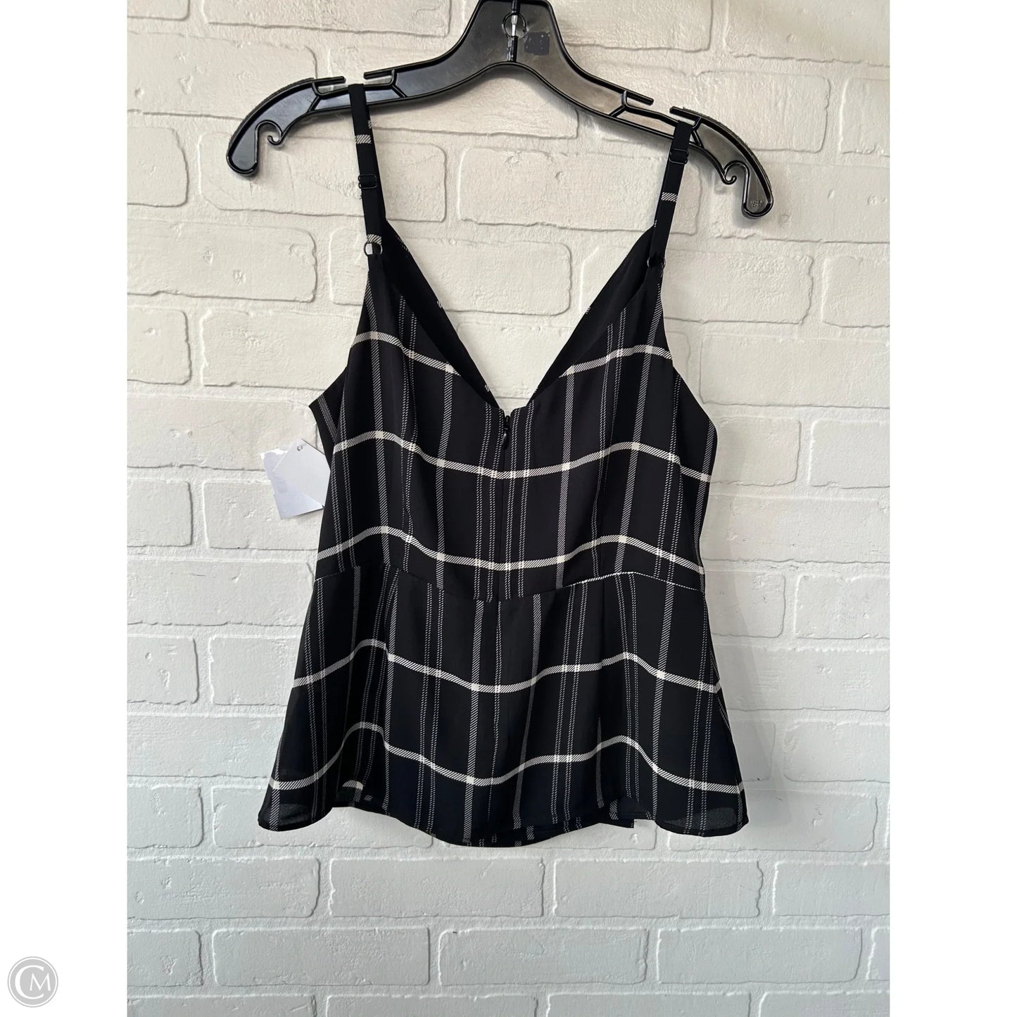 Top Sleeveless By Cabi In Black & Cream, Size: Xs