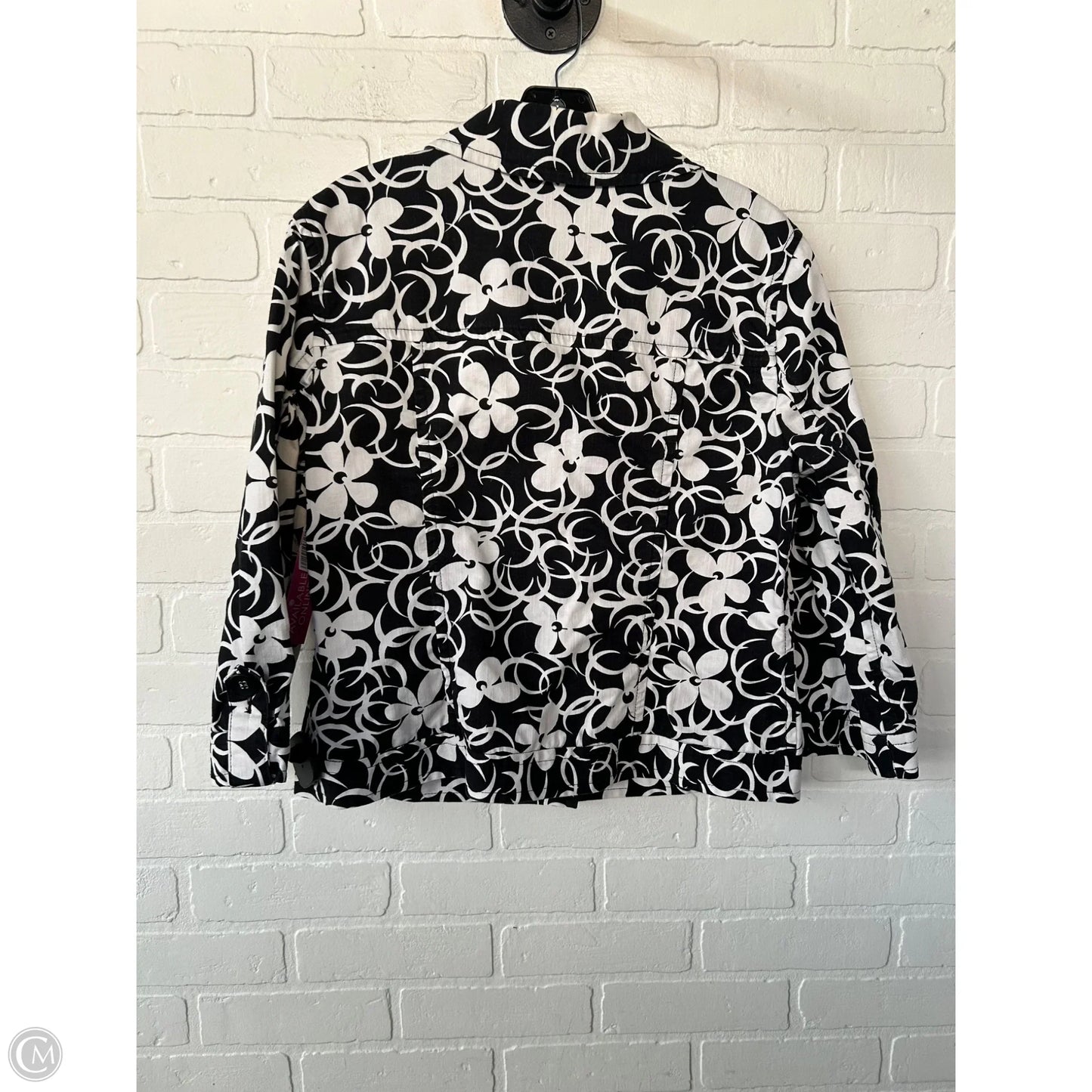Jacket Other By Charter Club In Black & White, Size: M