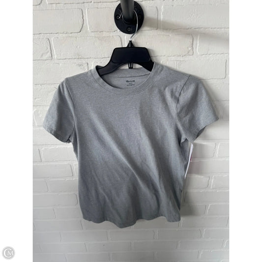 Top Short Sleeve Basic By Madewell In Grey, Size: S
