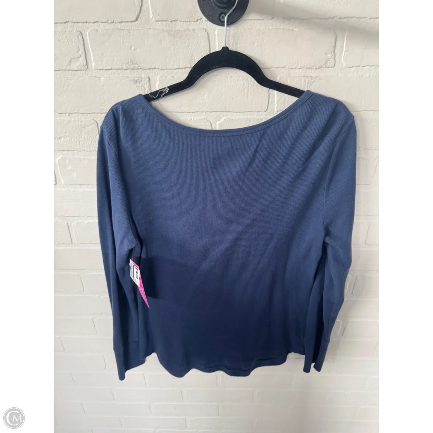 Top Long Sleeve By Nfl In Blue & Orange, Size: L