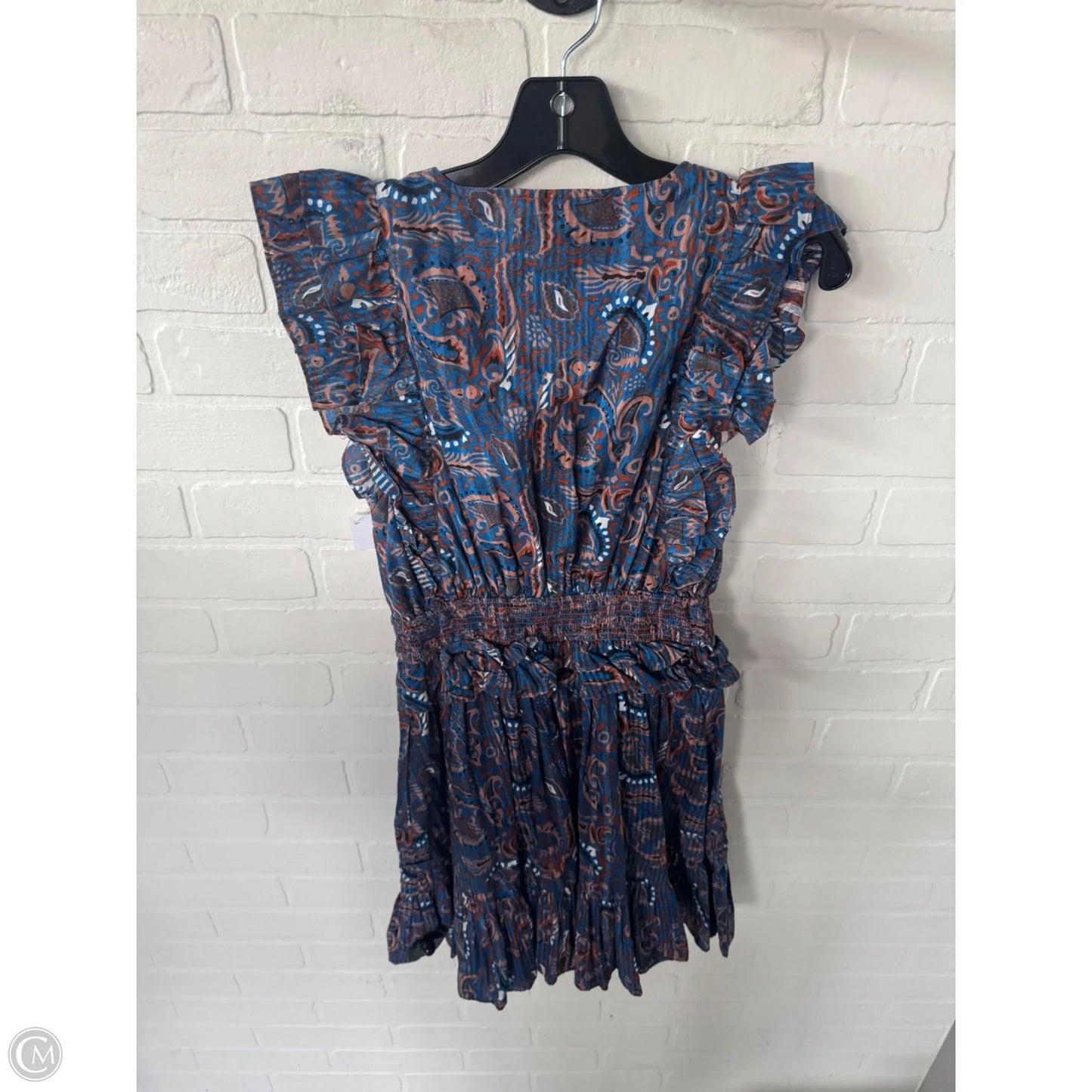 Dress Casual Short By Cleobella In Blue & Brown, Size: Xs