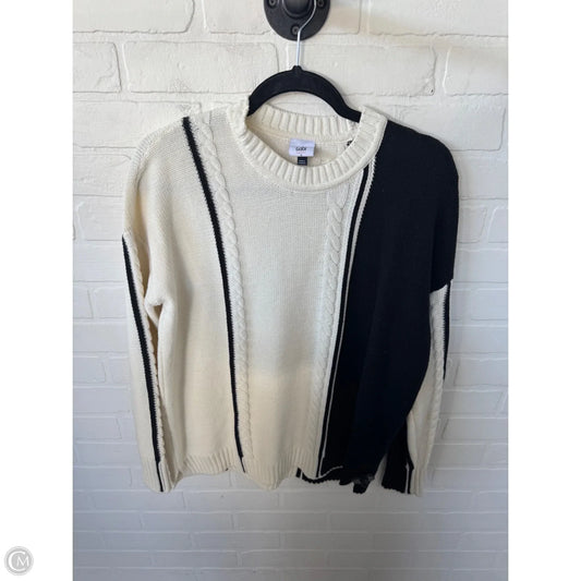 Sweater By Cabi In Black & Cream, Size: S