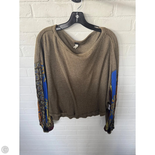 Top Long Sleeve By We The Free In Green, Size: M
