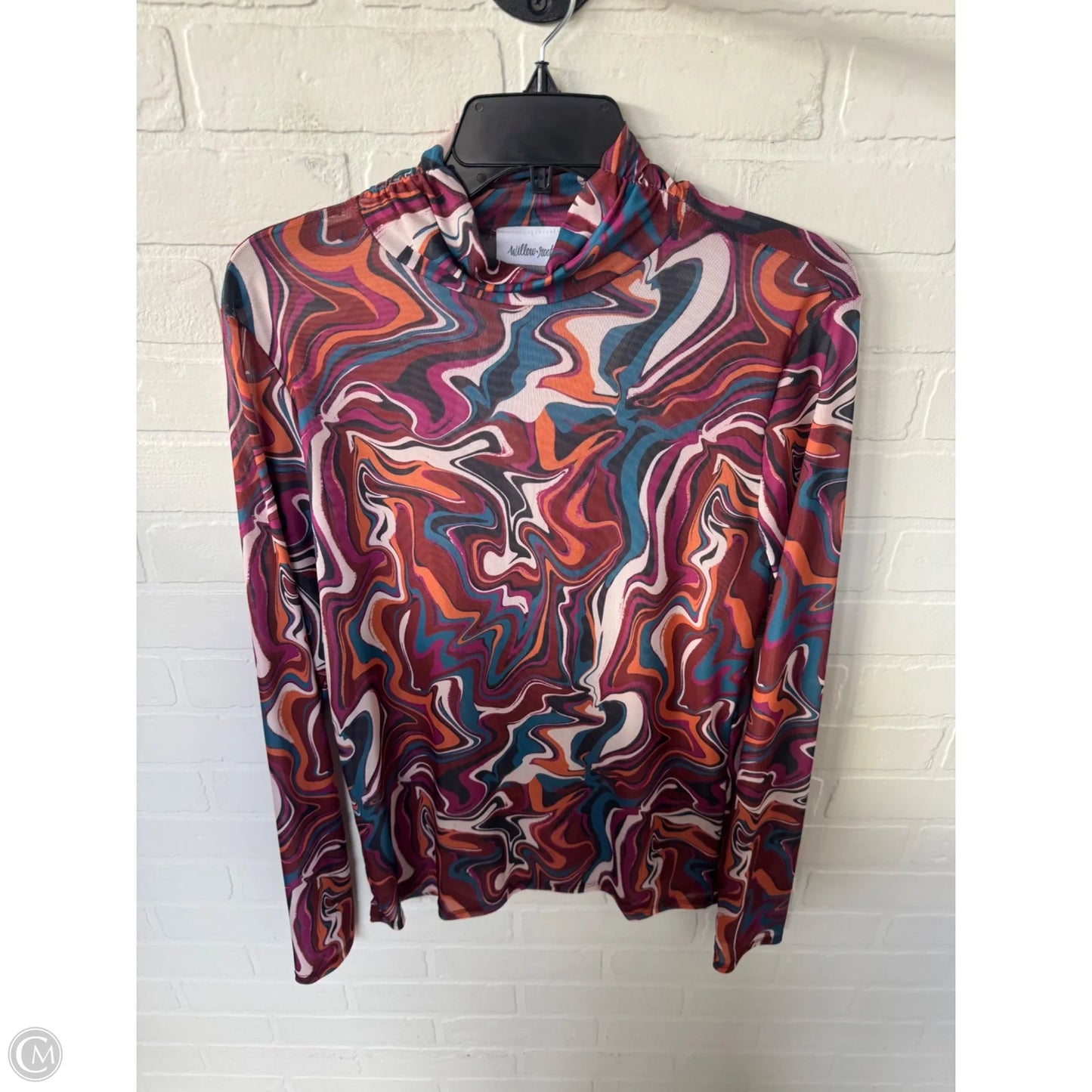 Top Long Sleeve By Willow & Root In Red, Size: Xl