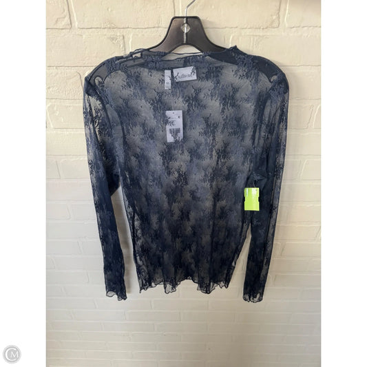 Top Long Sleeve By Willow & Root In Blue, Size: Xl
