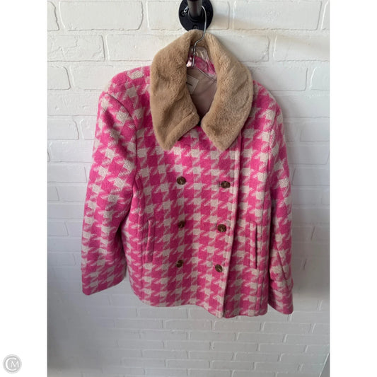 Coat Peacoat By Cmb In Pink & Purple, Size: Xxl