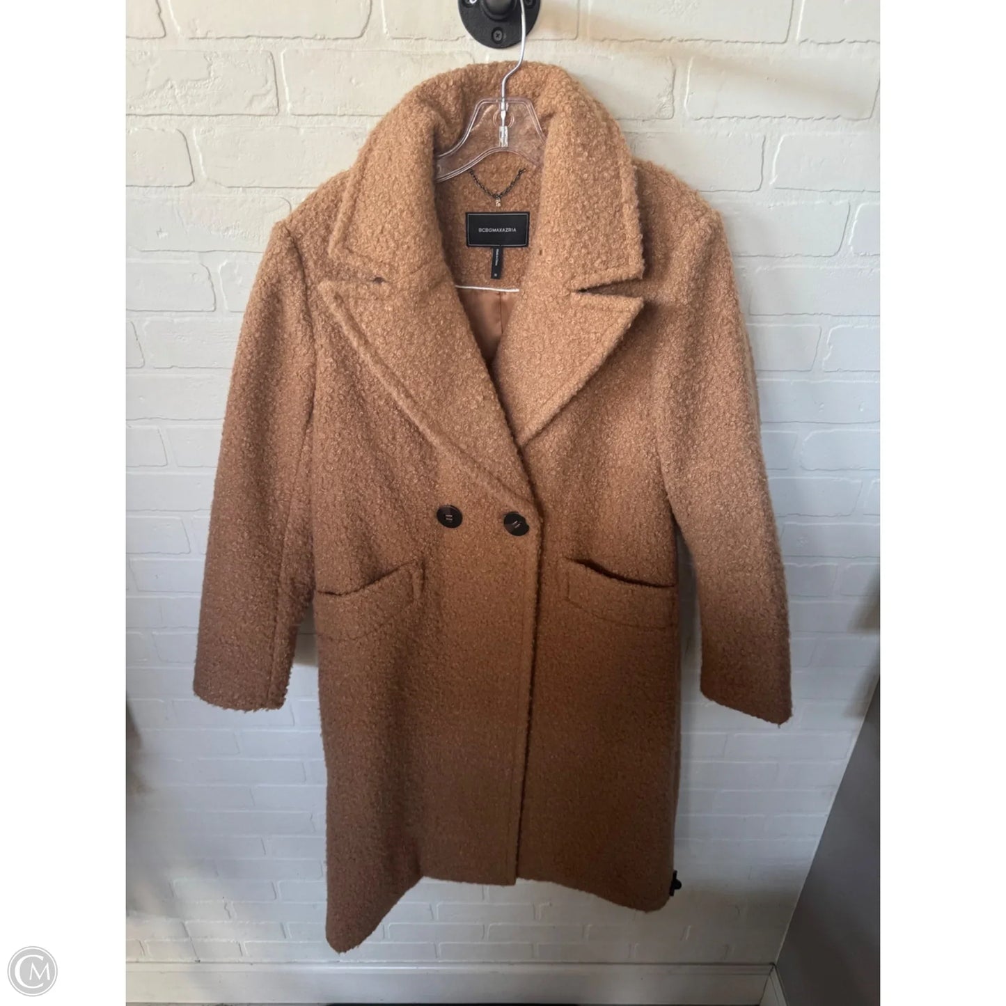 Coat Other By Bcbgmaxazria In Tan, Size: M