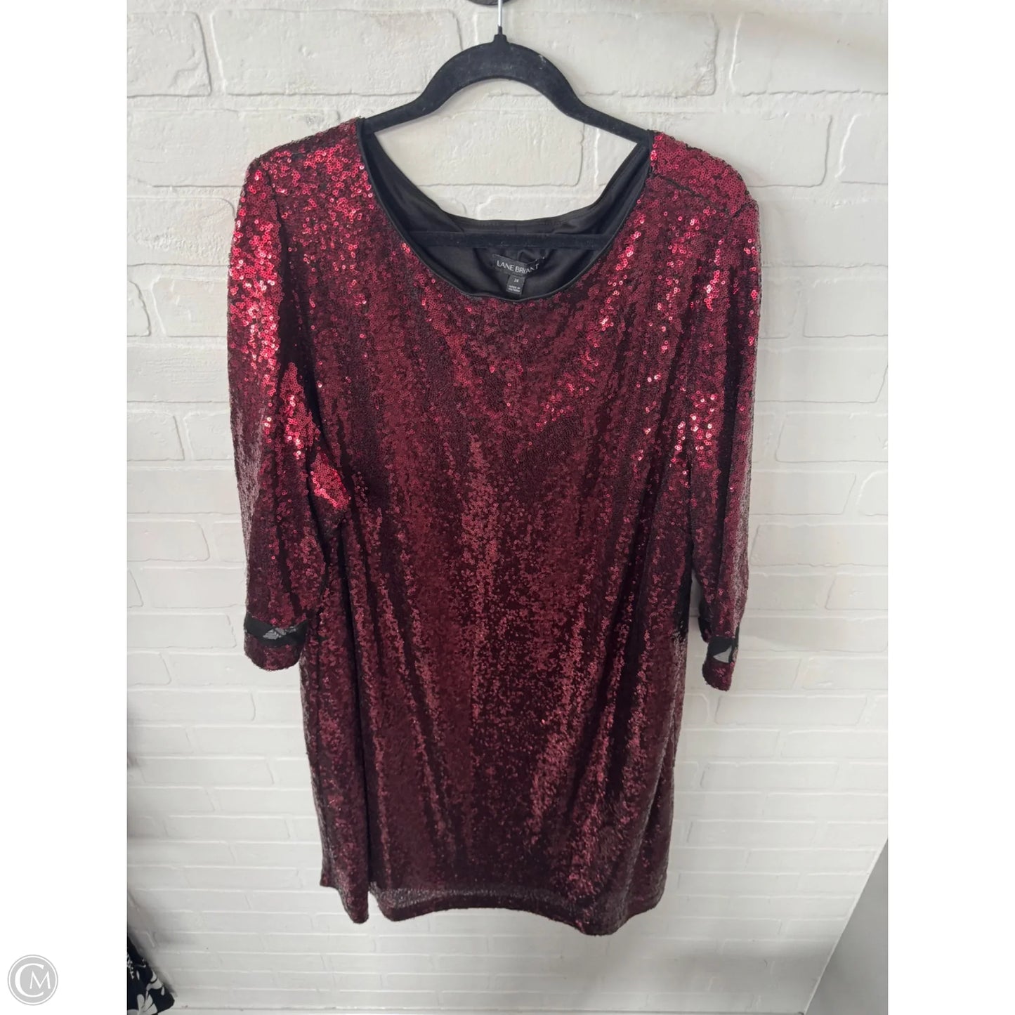 Dress Party Midi By Lane Bryant In Red, Size: 3x