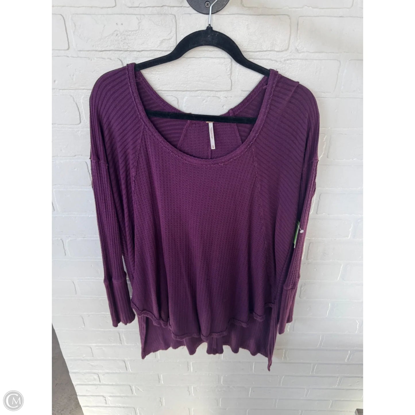 Top Long Sleeve By Free People In Purple, Size: M