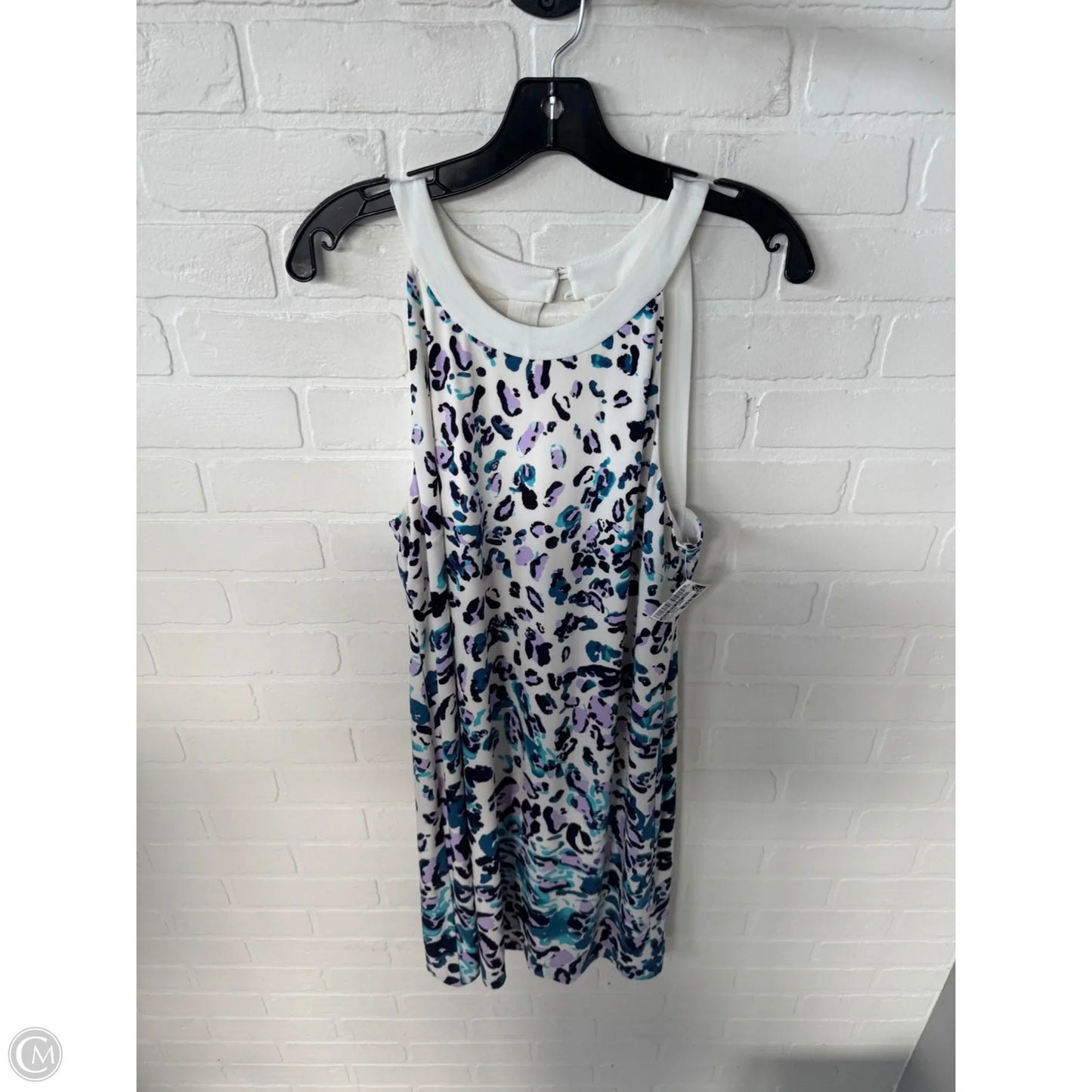 Dress Casual Short By White House Black Market In Blue & White, Size: L
