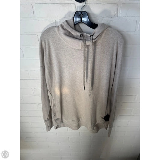 Athletic Sweatshirt Hoodie By Sweaty Betty In Beige, Size: L