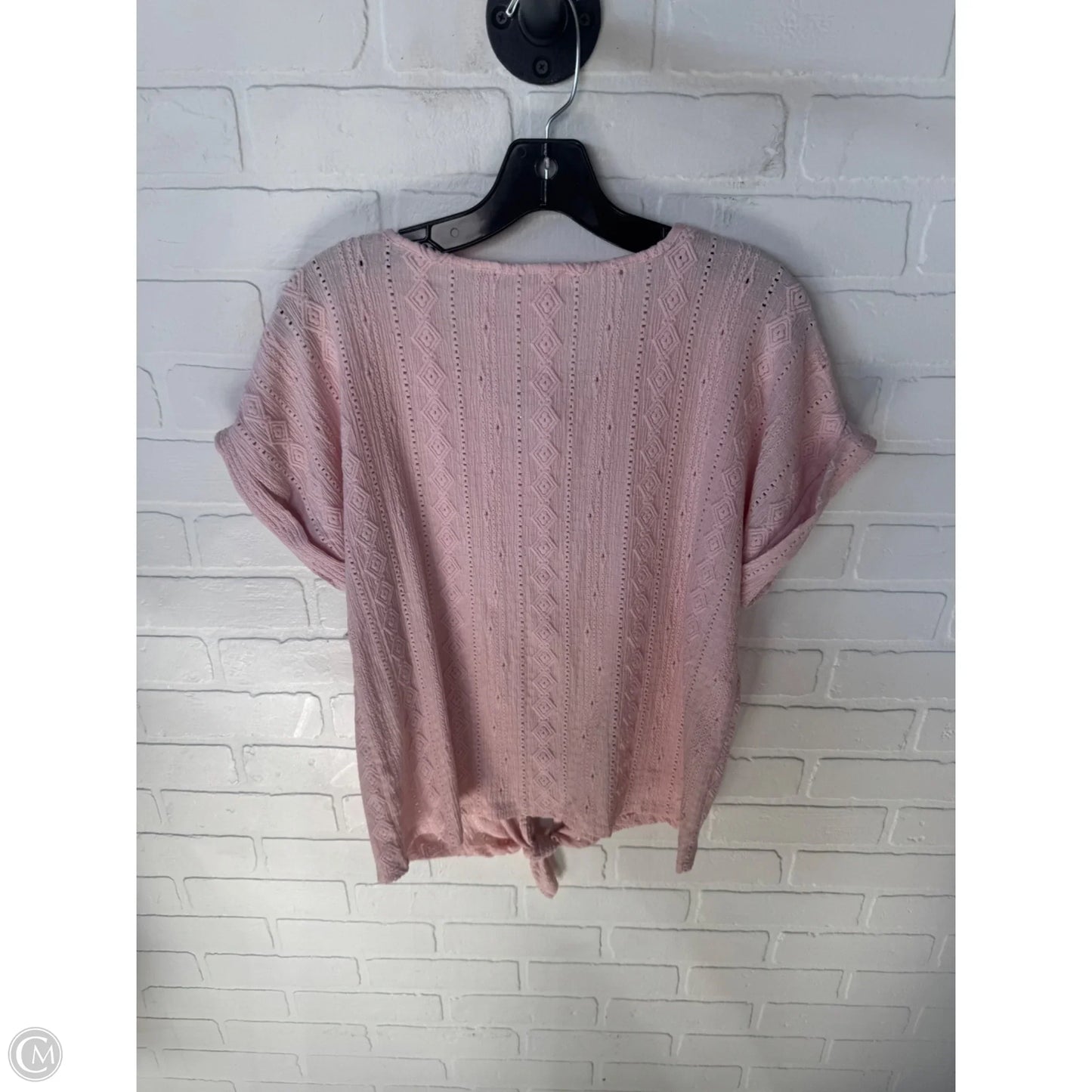 Top Short Sleeve By Allison Daley In Pink, Size: S