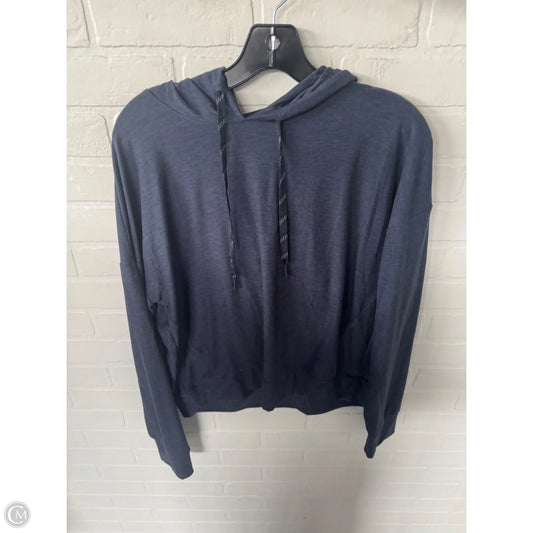 Athletic Top Long Sleeve Hoodie By Flx In Blue, Size: M