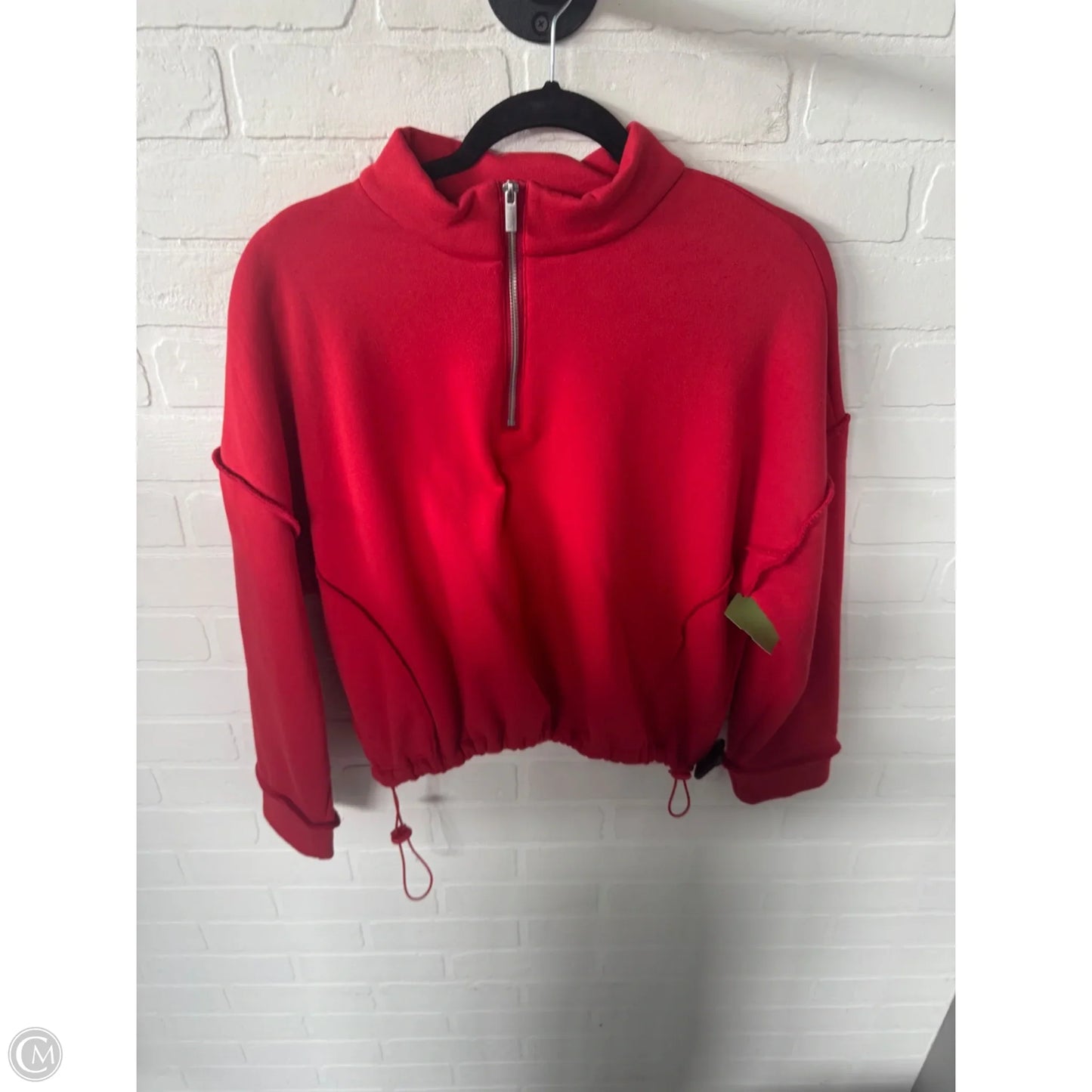 Sweatshirt Collar By Lna In Red, Size: Xs