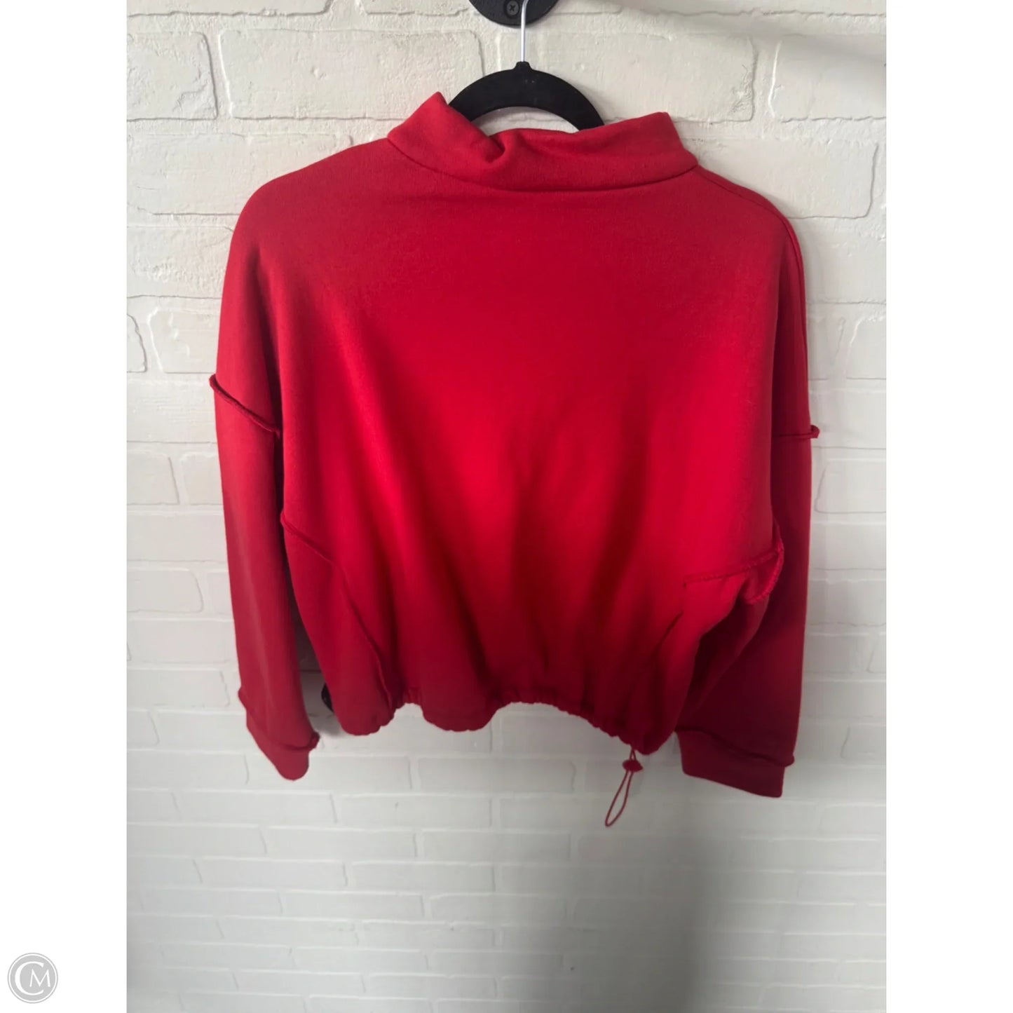 Sweatshirt Collar By Lna In Red, Size: Xs