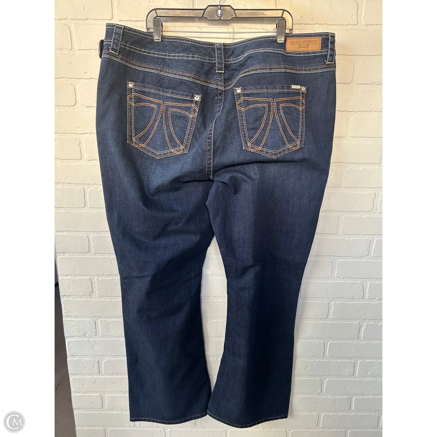 Jeans Boot Cut By Melissa Mccarthy In Blue Denim, Size: 24