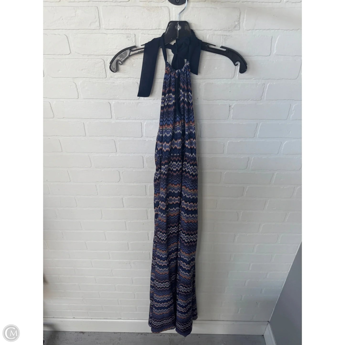Dress Casual Maxi By Ezra In Blue & Brown, Size: M